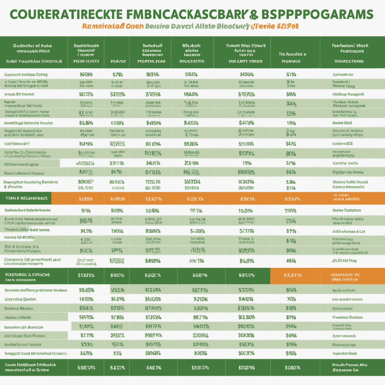 Comparison chart showing Disbacket and other cashback programs side by side